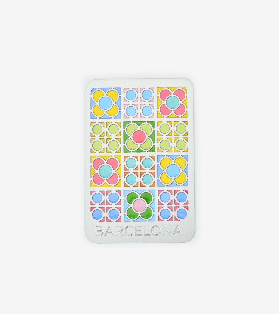 MAGNET FLOR BARCELONA METAL