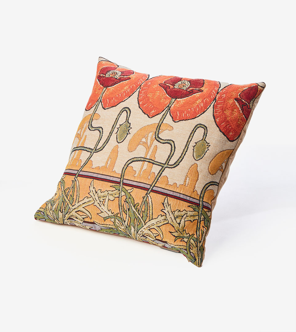 CUSHION - PAVOTS ART NOUVEAU