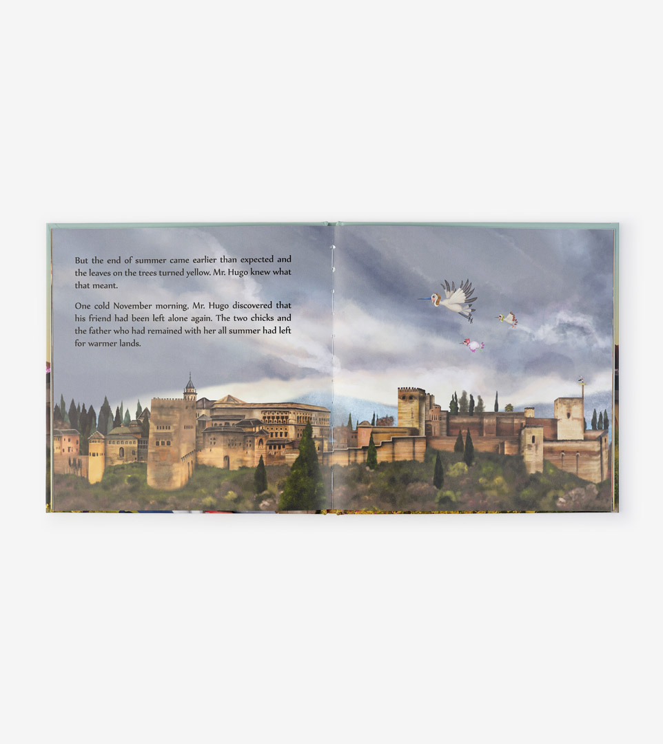 A STORK IN THE ALHAMBRA