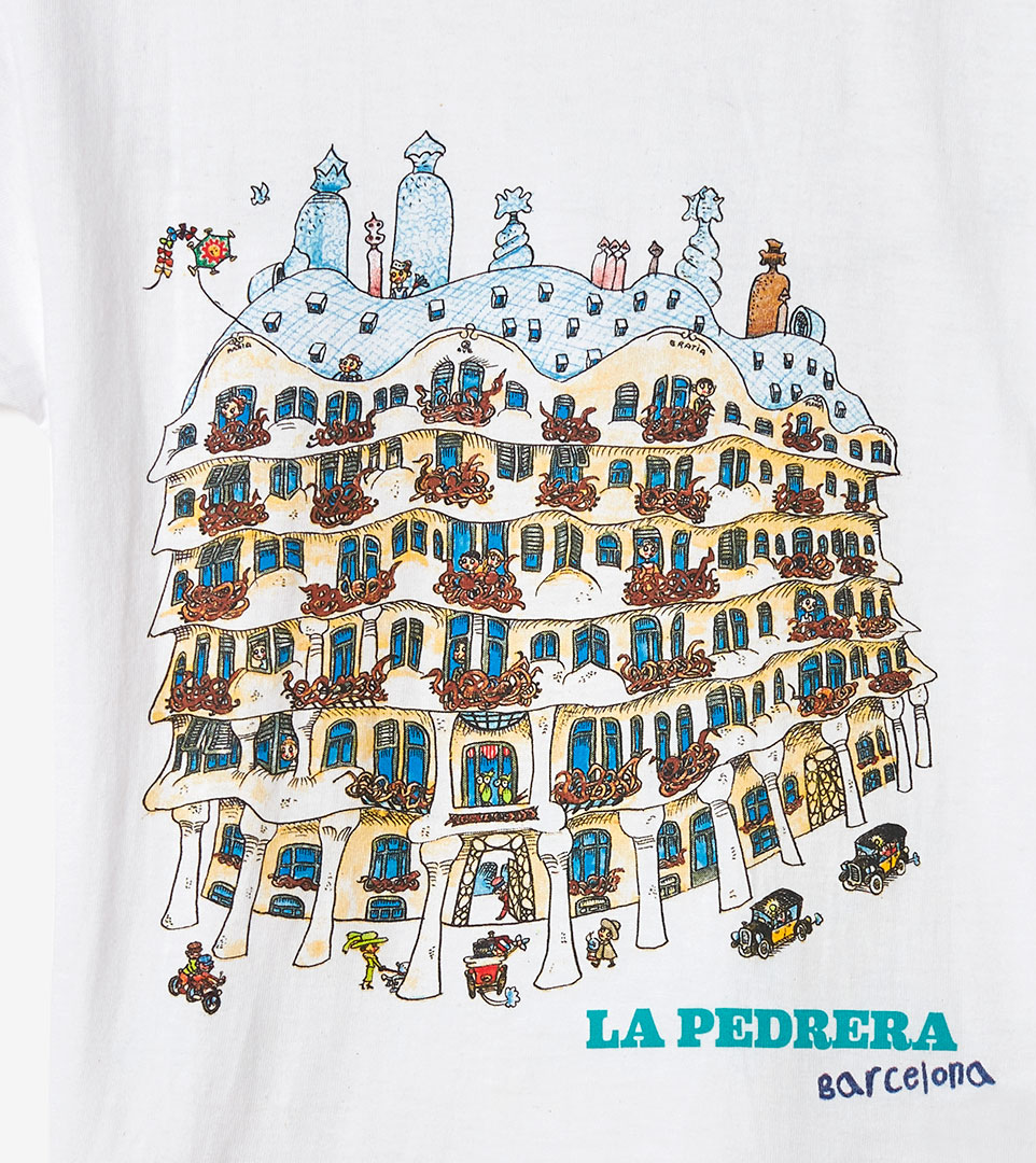La Pedrera Casa Milà 花柄 半袖Tシャツ　油絵風　スペイン HEART DOOR HANDLE - LA PEDRERA - GAUDÍ | La Pedrera - Casa Milà