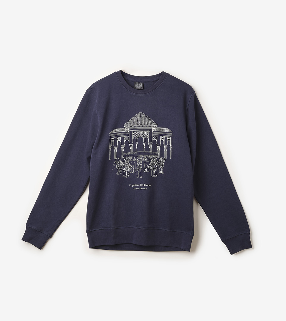 SUDADERA L AZUL MARINO — PATIO DE LOS LEONES