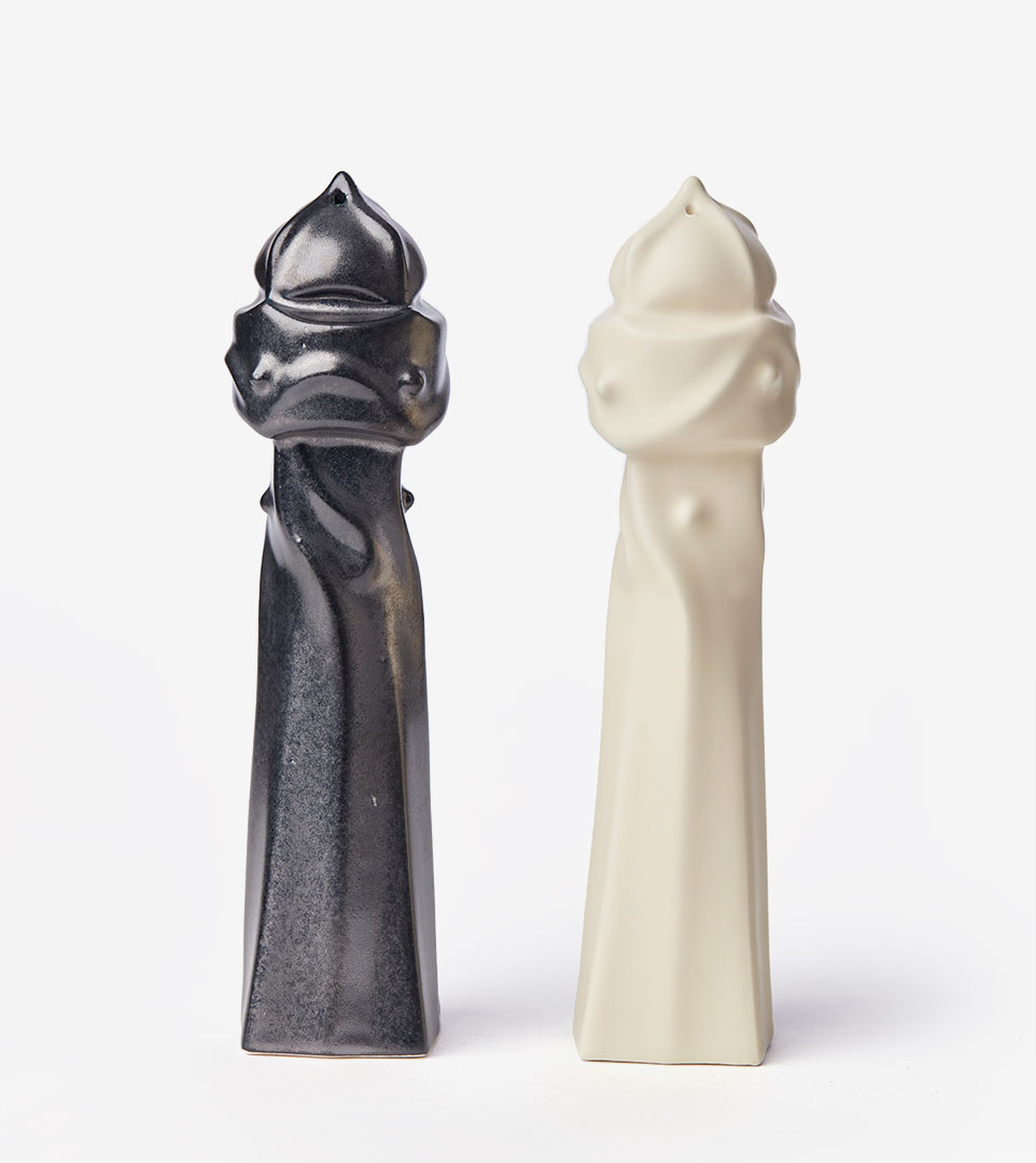 SALT CELLAR AND PEPPER SET - "GUERRERS"  LA PEDRERA