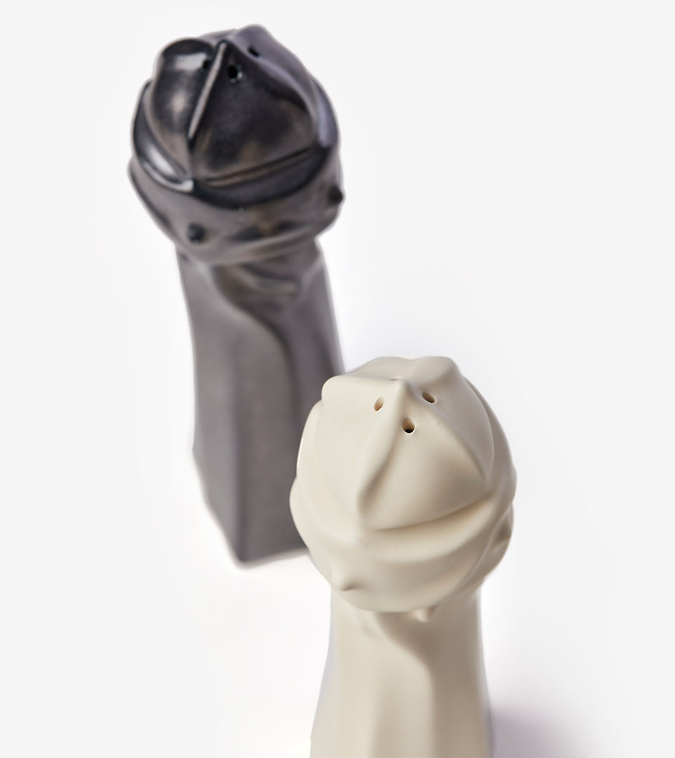 SALT CELLAR AND PEPPER SET - "GUERRERS"  LA PEDRERA